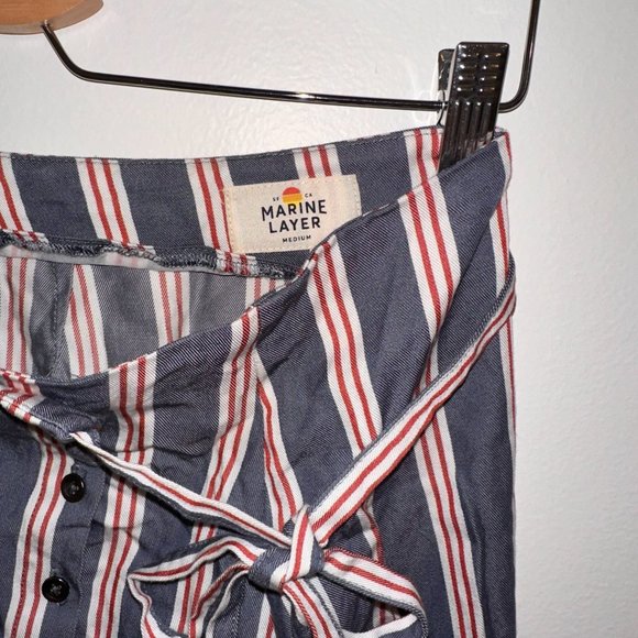 Striped button-down midi skirt - Picture 5 of 6